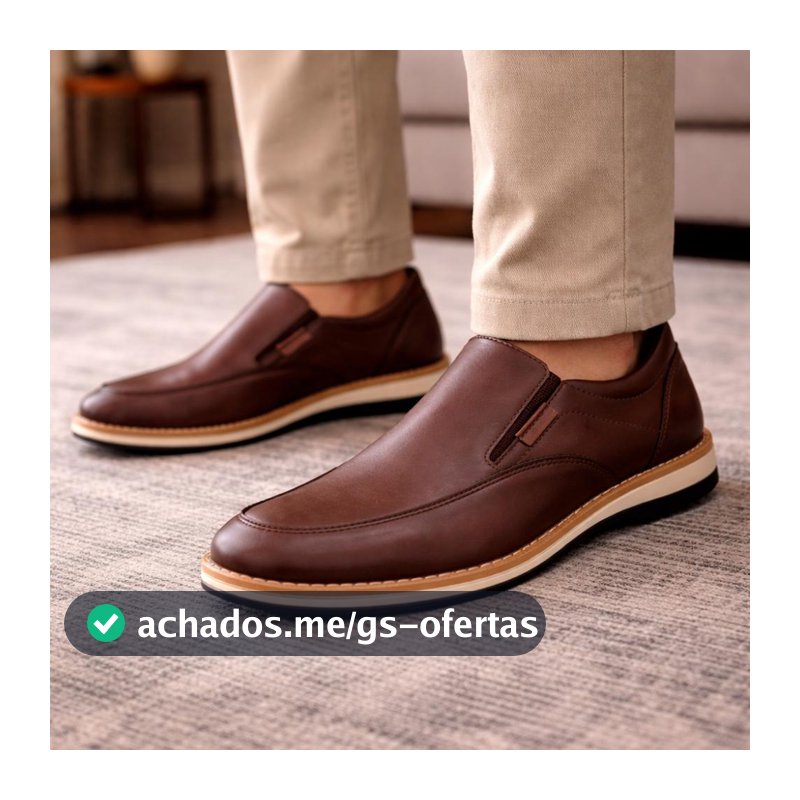 Sapato Masculino Mocassim Casual Confortável Social Trabalho Casamento Sapatênis Masculino Couro Leve Elegante