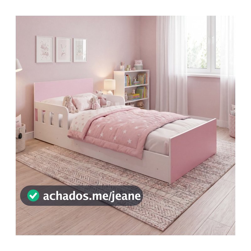 Cama Infantil Montessoriana Baixa Juvenil Quarto Criança Menina Menino Encanto