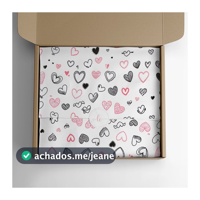 100 Folhas Papel De Seda Premium Com Estampa de Coração 30x70cm 2 Opções de Cores Para Embalar Roupas Artesanato