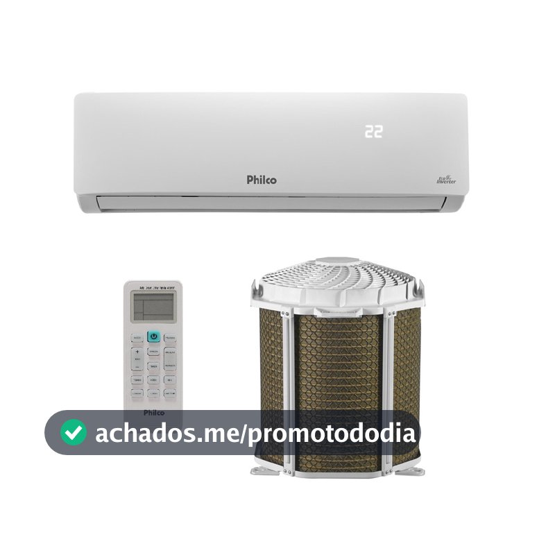 Ar condicionado Split Philco Hi Wall Inverter 12.000 Btus/h Frio PAC12FC 220V