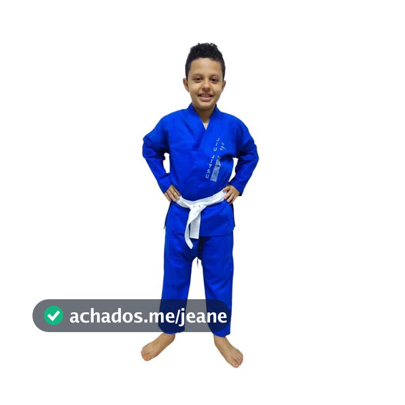 Kimono Jiu Jitsu Infantil, preto, azul branco e rosa brim reforçado com faixa branca com tarja preta