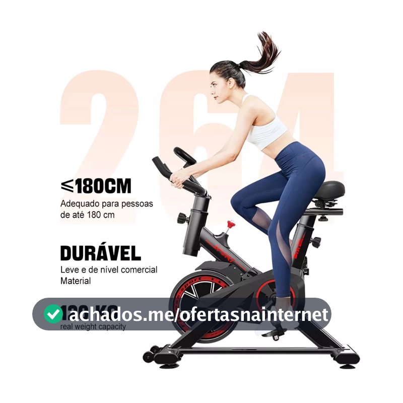 Bicicleta Bike Ergometrica Spinning Academia Fitness Profissional 120kg