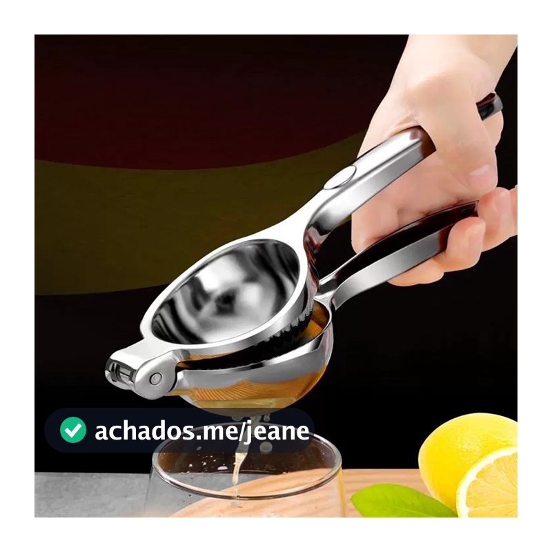 Espremedor de Limão Inox Manual Maciço Super Forte Utensilio para Cozinha Multiuso