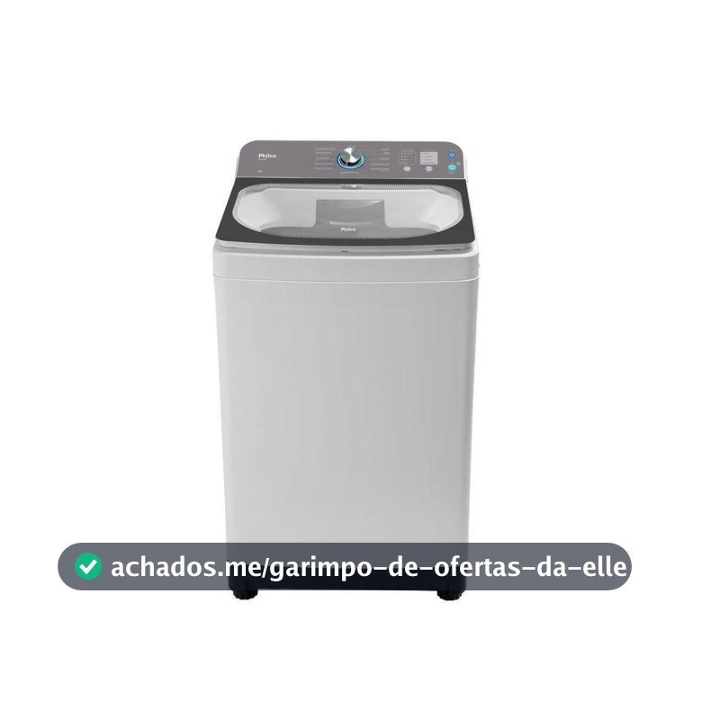 Máquina De Lavar Philco PLR14A 14kg 12 Tipos De Lavagem Branca 127V