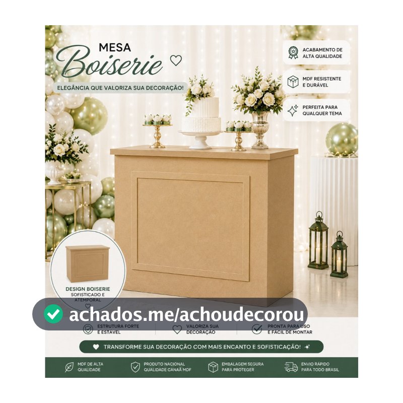 Mesa Boiserie Pegue Monte Decorção de festa casamento/aniversario etc..