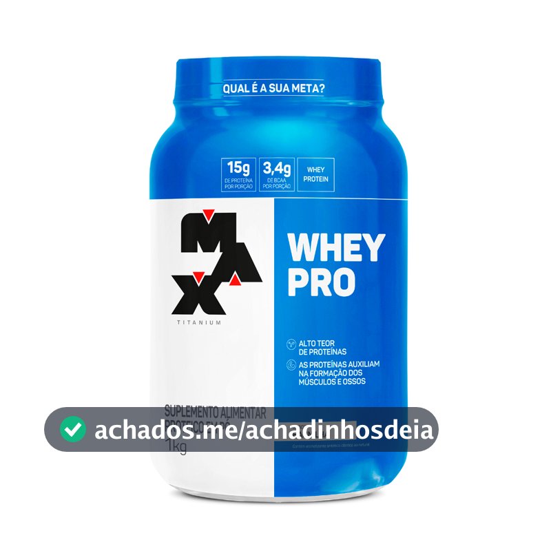 Whey Pro Max Titanium Protein Pro Com Bcaa E Aminoácidos 1kg