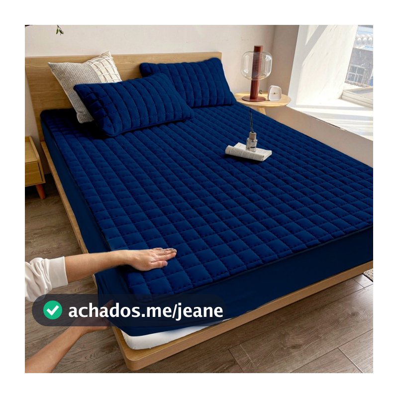 Protetor Impermeavel Matelado Com Elastico Em Toda Volta Ultrassonico Tipo Lencol Impermeavel