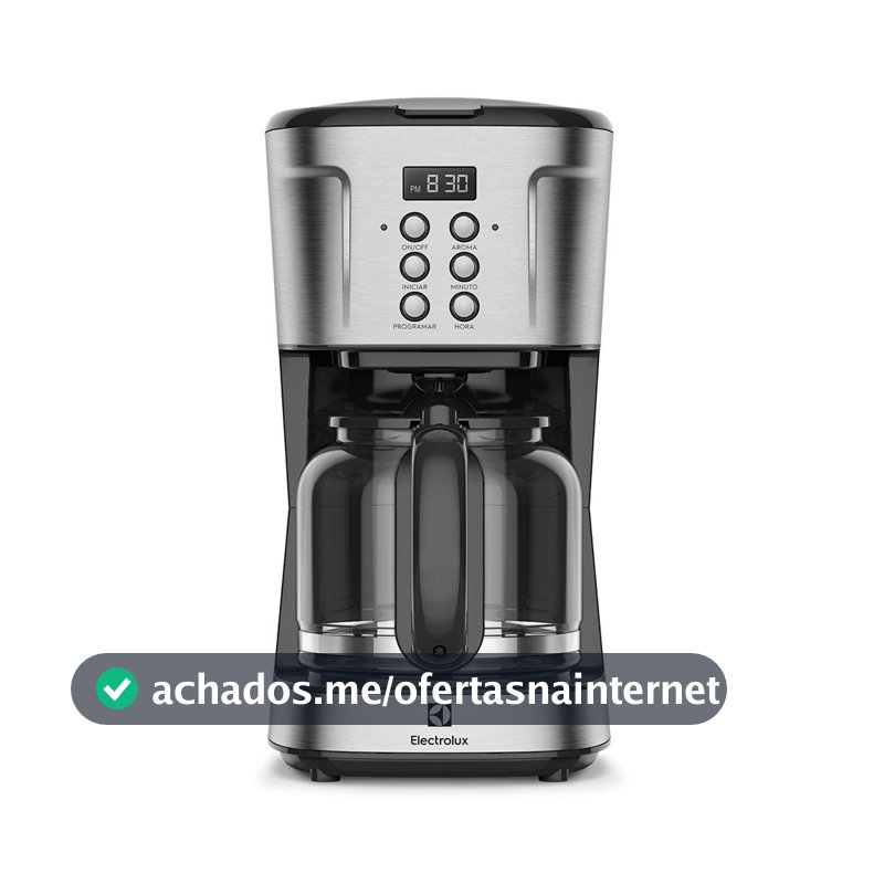 Cafeteira Elétrica Electrolux Digital 38 Xícaras Experience Programável com Timer Cor Inox (ECM30)