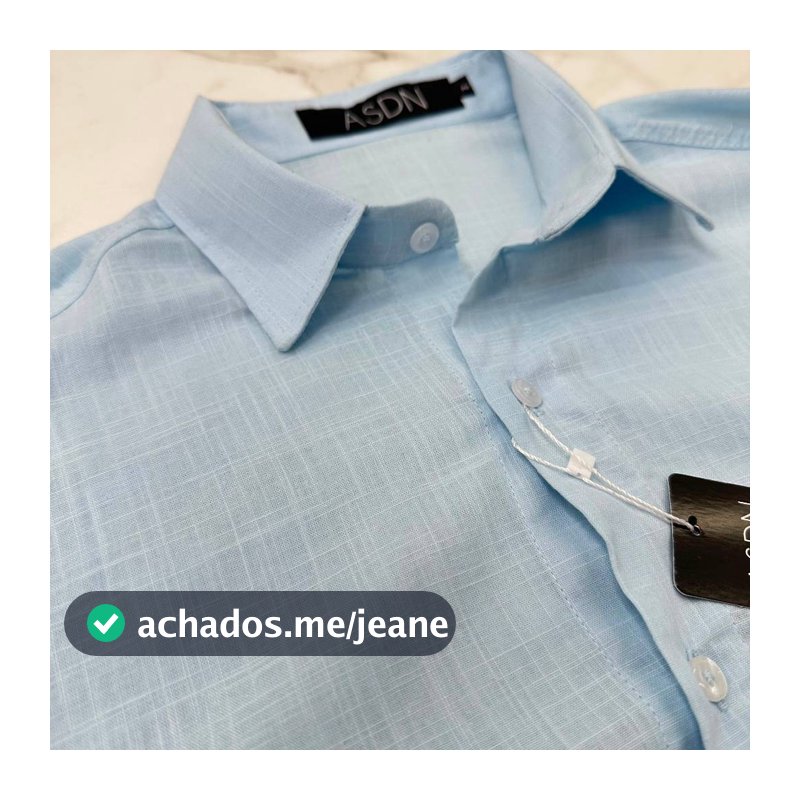 Camisa de Linho Masculina Manga Longa Social Casual Slim Fit Premium