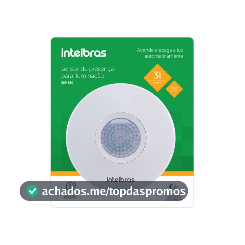 Interruptor Sensor Presença P/iluminação ESPi 360 IntelBras