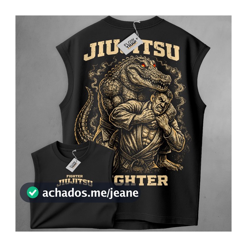 Regata Oversized FLOW TRAP Crocodille Jiu Jitsu Fighter