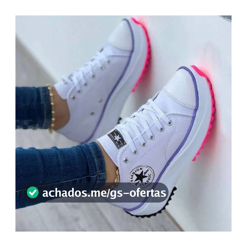 Tênis Feminino Plataforma  do 34 ao 39 - Blogueira Confortável 2.0 Super Leve