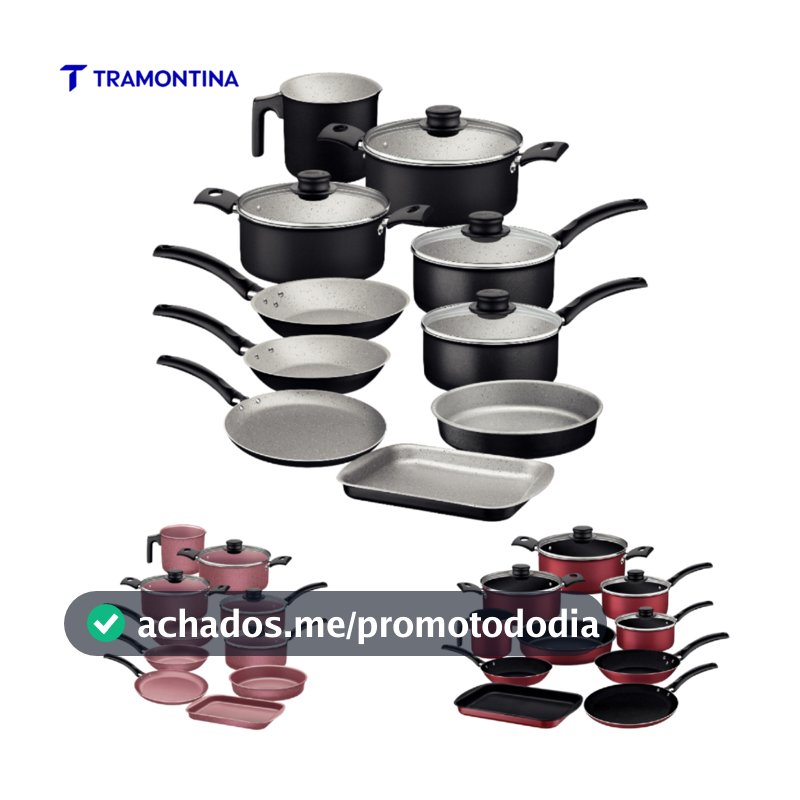 Jogo De Panelas 10 Peças Antiaderente Tramontina Turim Livre Pfoa