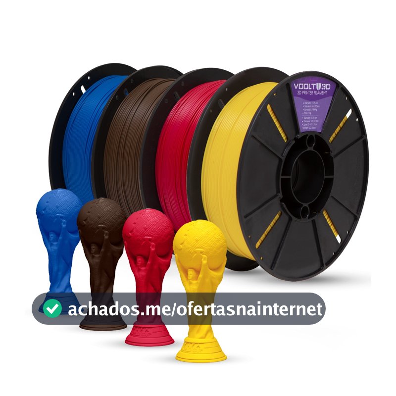 Filamento PLA Velvet Premium 1Kg 1,75mm Efeito Aveludado Impressora 3D FDM Voolt3D Oficial