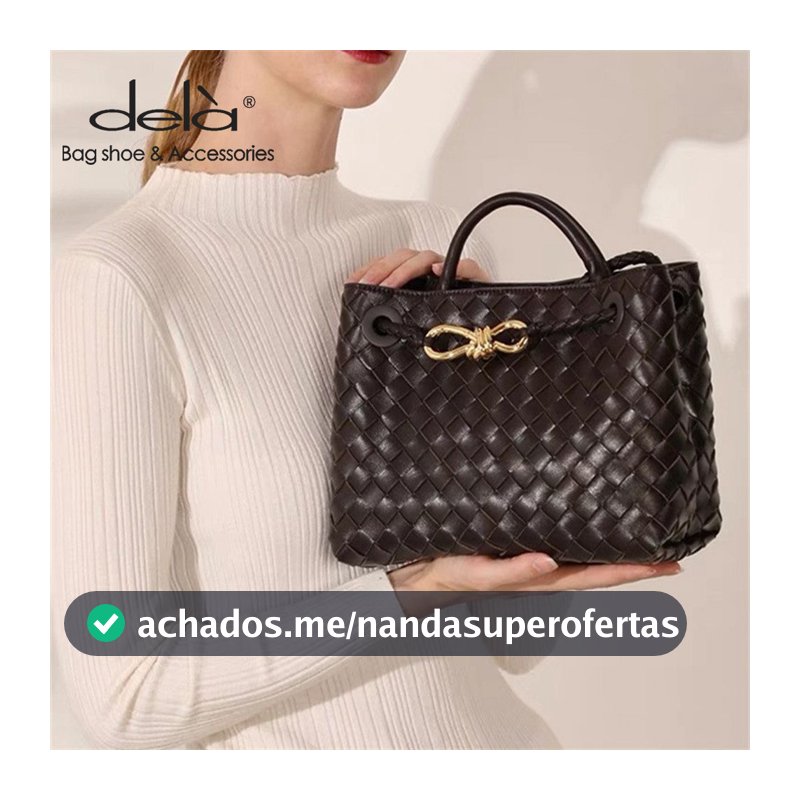 Dela Large Capacidade DeTecelagem Simples Feminina DeMão DeGrande Saco Versátil De Travessa De Ombro