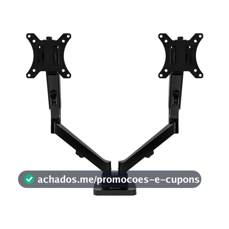 Suporte Articulado Para 2 Monitores 13 a 32 Pistão a Gás Zinnia Nimbo 210 Preto,ZNO-ZNNBO210-BK01-V2