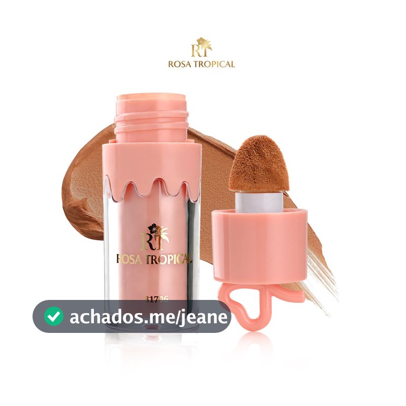 Corretivo Líquido Rosa Tropical Efeito Natural Alta Cobertura Hidratante