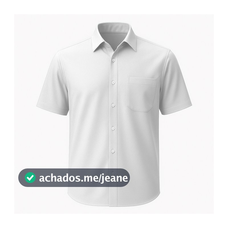 Camisa Social Masculina Plus Size Manga Curta Blusa Masculina Social Extra Grande Com Bolso Camiseta Social