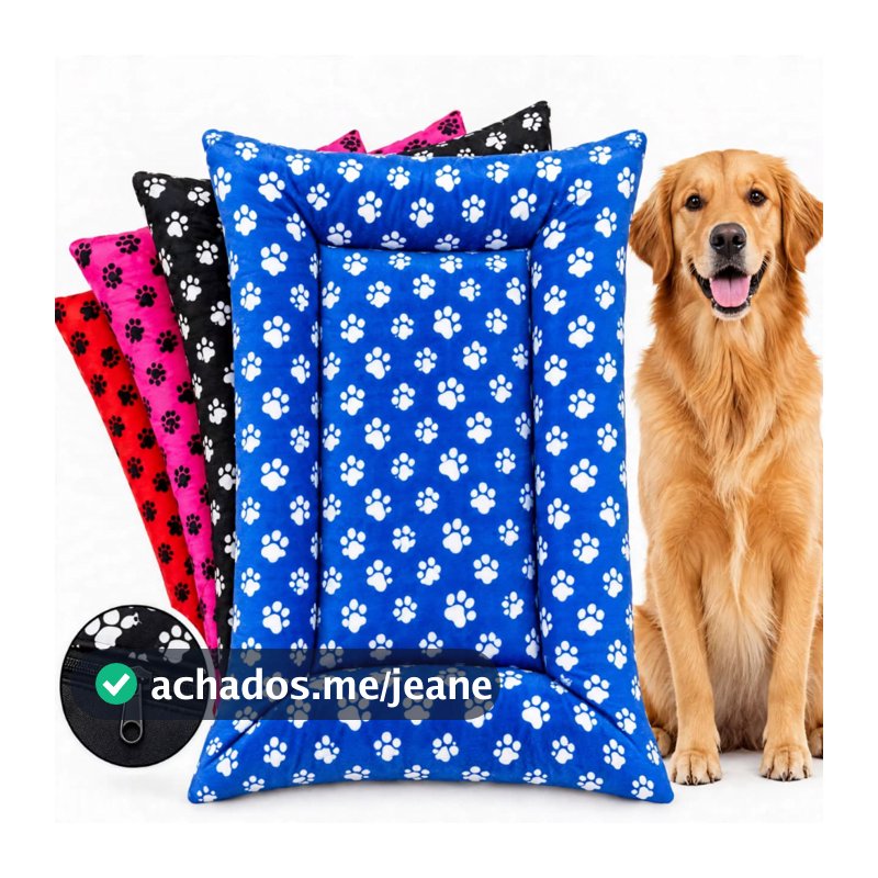 Cama Colchonete Pet Almofada Lavável Para Cachorro e Gato Caminha Pet Térmica Premium com Zíper Confortável