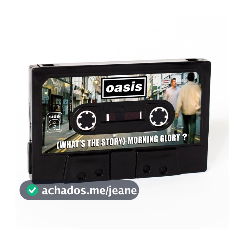 Carteira K7 - Oasis (What's the Story? - Morning Glory) - Carnaúba Estúdio