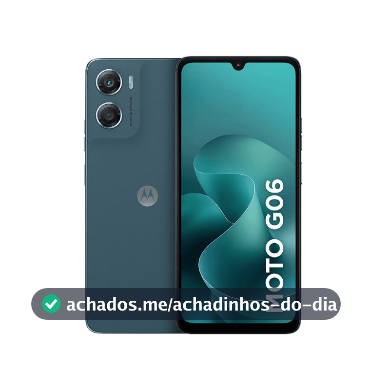 Smartphone Motorola Moto g06 - 128GB 4GB RAM + 8GB Ram Boost, e Camera 50MP com AI Bateria de 5200 mAh Tela 6.9"