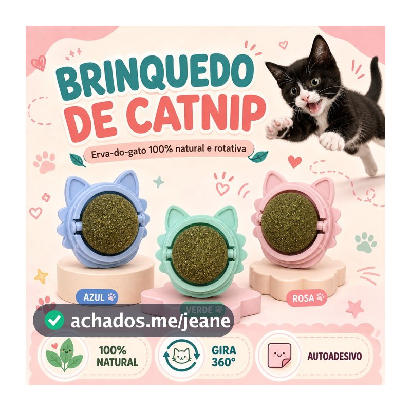 Brinquedo com Bola Erva Natural do Gato Relaxante Catnip Carinha do Gato Corpinho do Gato