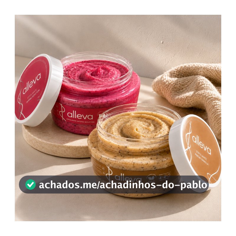 Esfoliante Corporal 250g Alleva Skin Renovação Da Pele Maciez E Perfumação