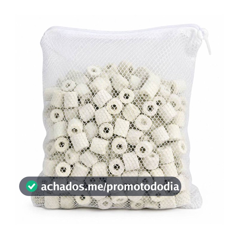 Mídia Filtrante Cerâmica Porosa 1kg Bolsa Inclusa Acquapex filtragem Aquario lago