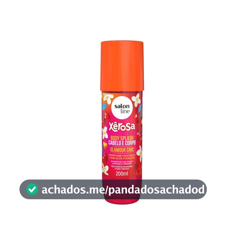 Body Splash Cabelo e Corpo Xêrosa Glamour Chic 200ml