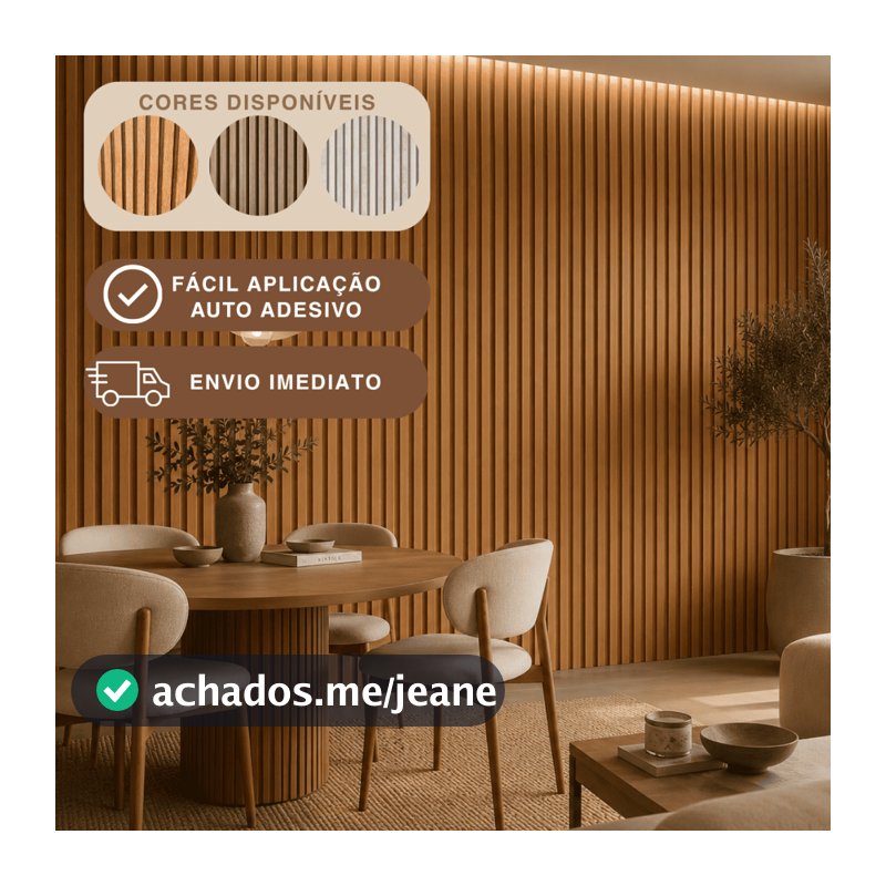 Papel De Parede Ripado Madeira Claro E Escuro Efeito 3D Autoadesivo Durável E Prático Para Várias Superfícies