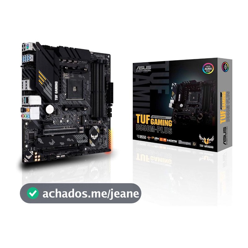 Placa Mãe ASUS AMD Am4 B550M-Plus Tuf Gaming 4x DDR4 M-ATX