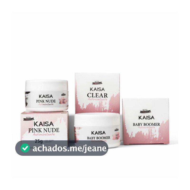 Gel KAISA Autonivelante 25g Nova Formula Sem TPO e DMPT Para Alongamento De Unhas em Gel