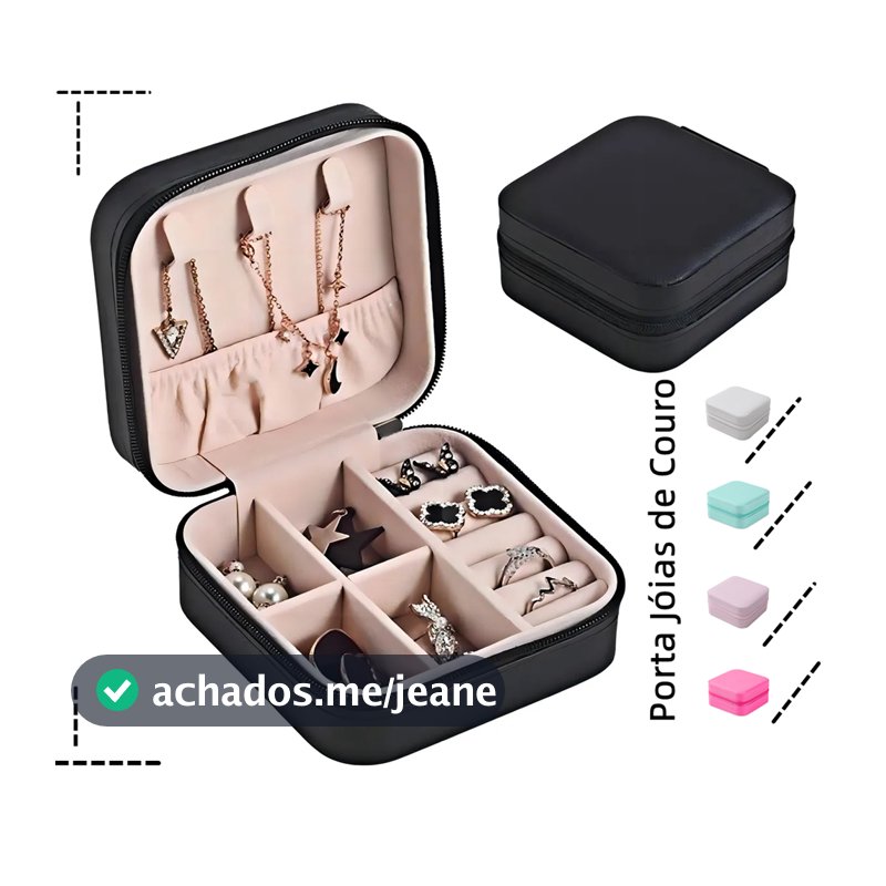 Porta-Jóias Mini Estojo Porta Joia Brincos Anéis De Bolsa para Viagem Bijuterias Organizador Colar Armazenamento Caixa