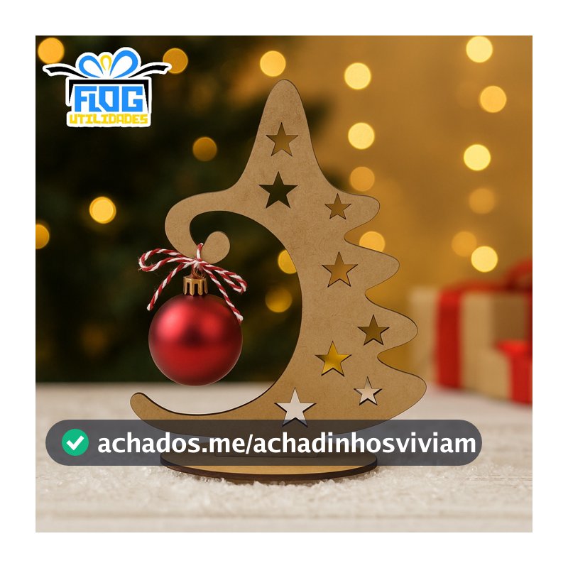 Kit Arvores De Natal Em MDF - Enfeites Natalinos / Decoração Natalina