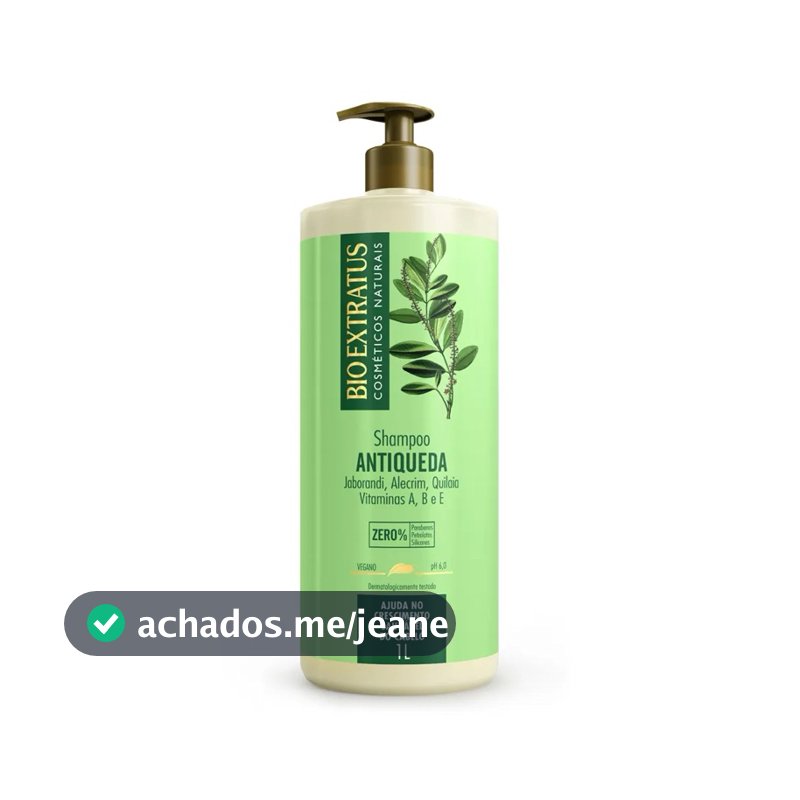 Shampoo Jaborandi Antiqueda Bio Extratus 1L