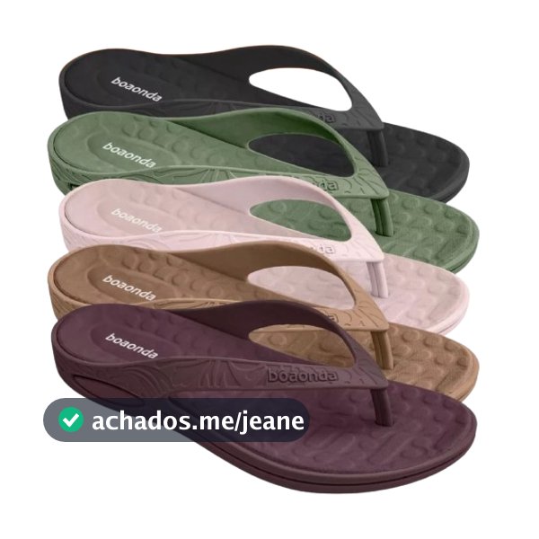 Chinelo de Dedo Feminino Ortopédico Boaonda Lilly Esporão Fascite