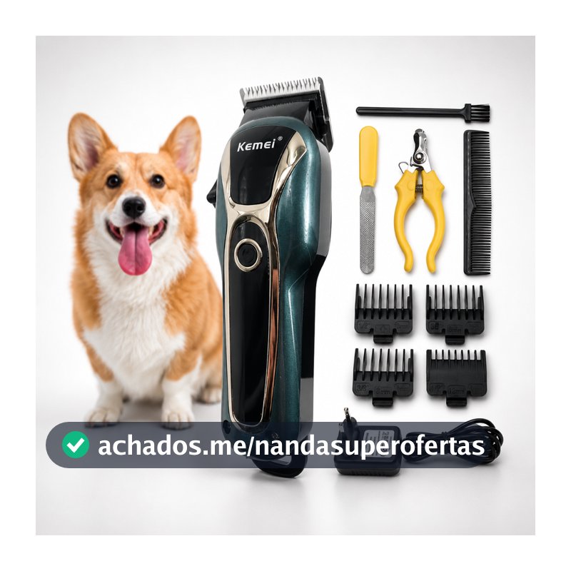 Máquina Tosa De Pet Profissional Kemei 1991 Bivolt
