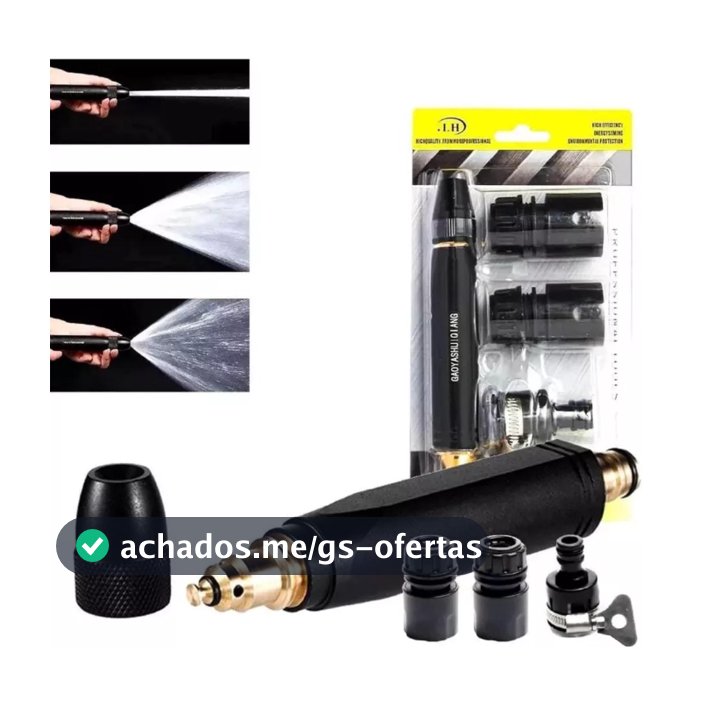 Bico Alta Pressão Para Mangueira + Conector Top