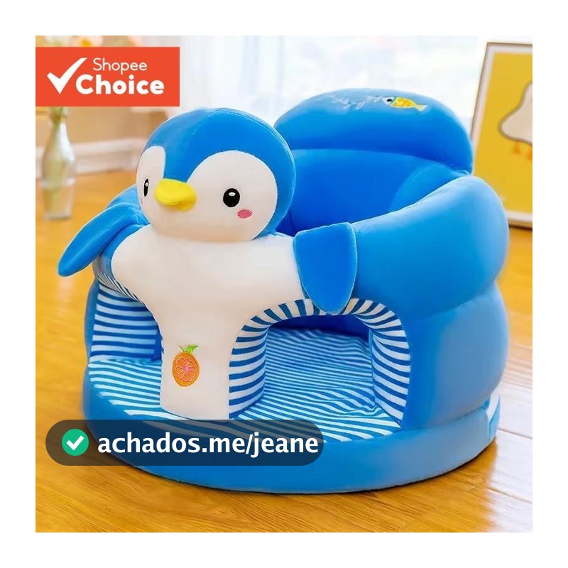 Capa para Sofá Bebê Fofinha: Cadeira Pelúcia para Sentar, Alimentação e Ninho Confortável - Lavável, Sem Recheio.