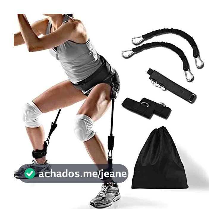 Kit Elástico Para Treinamento de Impulsão Treino Funcional Saltos Elástico Para Corrida Exercícios