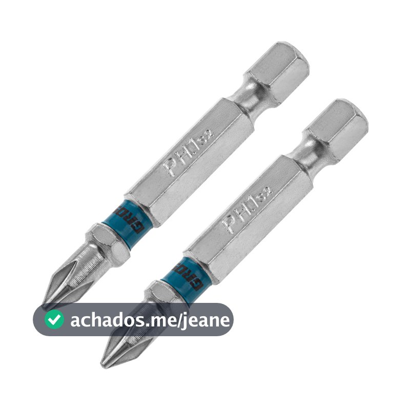 BITS PHILLIPS PH1, ACO CROMO MOLIBDENIO, 50MM, 2PCS // GROSS