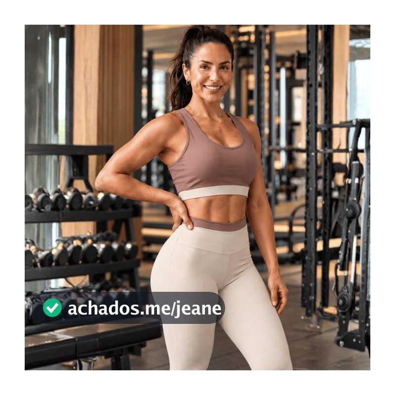 Conjunto Feminino Academia Top e Calça Legging Poliamida Roupa Fitness Treino Pilates