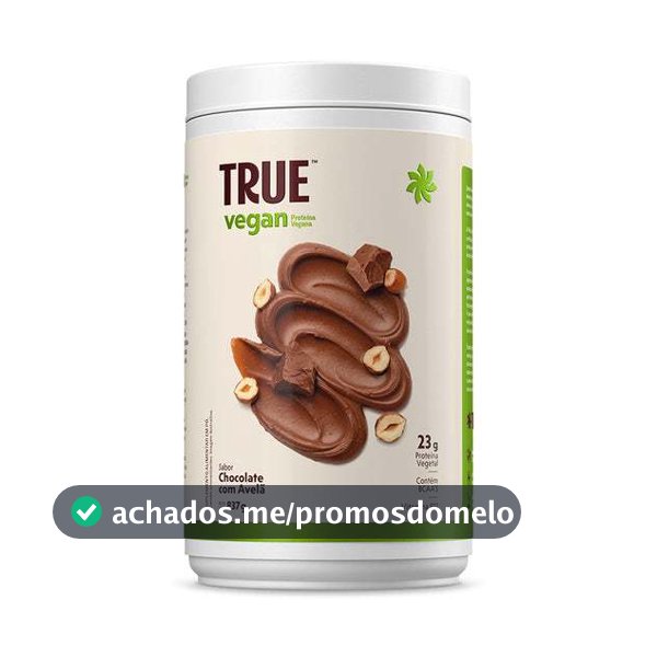 True Vegan Proteína Vegana 837g - True Source - Zero Lactose