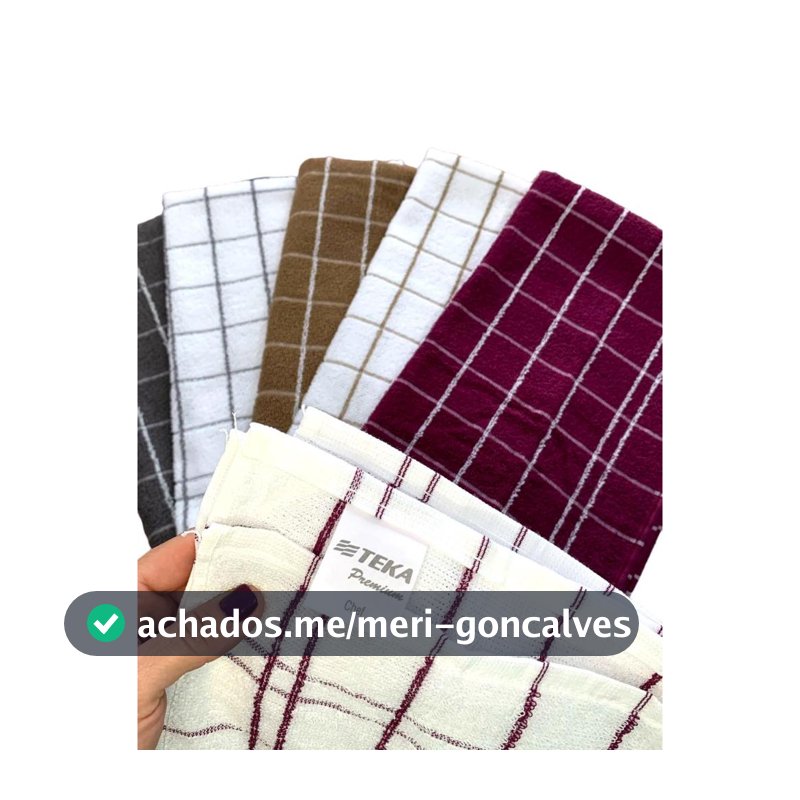Kit com Pano de Prato Atoalhado TEKA Chef 100% Algodão
