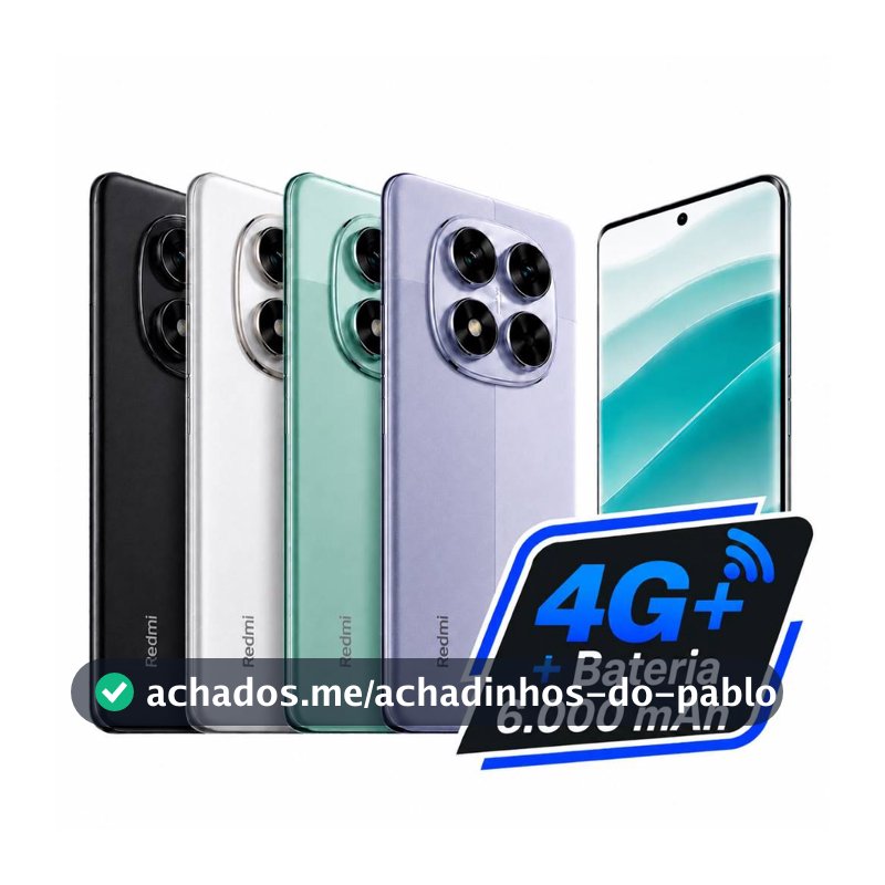 Celular Xiaomi Redmi Note 15 4G 256gb ou 128gb Versão Global Original (COM CAPINHA E PELÍCULA)