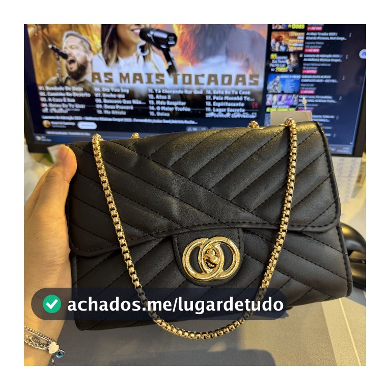 Bolsa feminina de grande capacidade, nova bolsa de ombro com corrente de diamante da moda