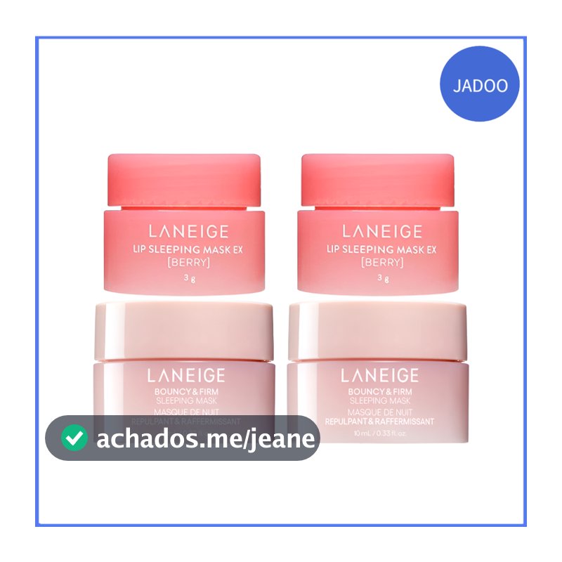 Laneige Mini Máscara De Dormir Bouncy & Firm (2 Unidades) + Labial Para Berry