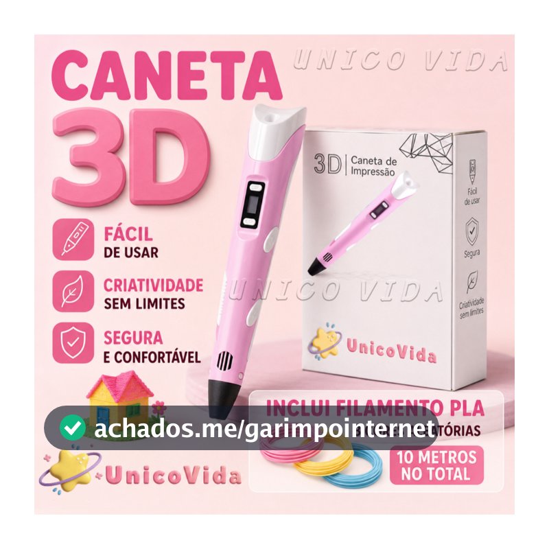 Caneta De Impressão Mágica 3D Grátis 10M DIY PLA Filamento, Tela, Desenho Brinquedo Presente De Aniversário Criança ABS
