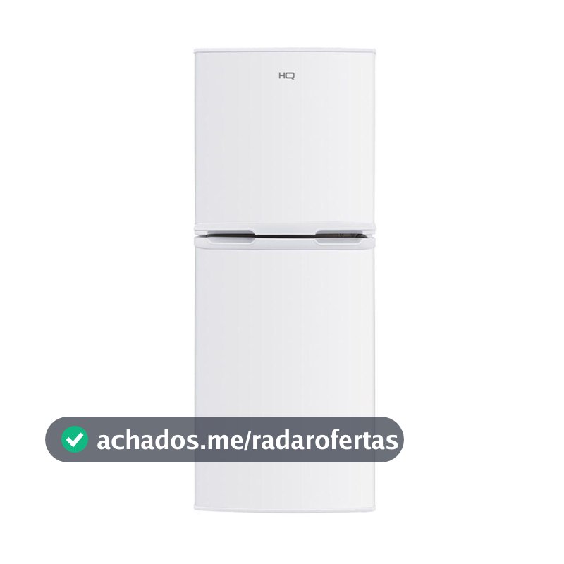 Geladeira Refrigerador Compacto HQ 140L Duplex Defrost, Baixo Consumo A+++ Branco HQ-140RDF