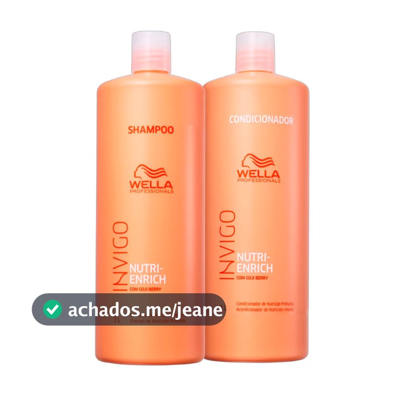 Kit Shampoo e Condicionador Wella Invigo Nutri Enrich 1L
